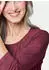 GOLDNER Chiffon-Shirt mit 3/4-Arm Rundhals Kurzbluse (10291001) bordeaux