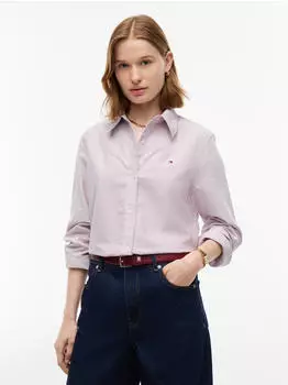 Tommy Hilfiger Oxford Relaxed Fit Shirt Hemdbluse (74876938) classic ithaca stp burgundy