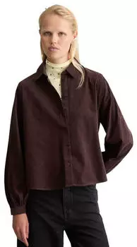Marc O'Polo DENIM Langarmbluse aus Organic Cotton espresso brown