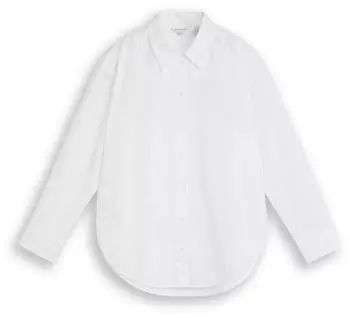 Tom Tailor Hemdbluse Loose mit Manschetten (1052585) white