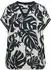 Cecil Shirtbluse Sommershirt mit Split Neck und Printmix (B346716) palm breeze grün