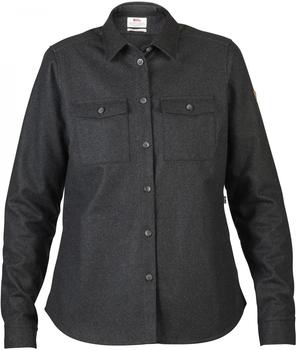 Fjällräven Övik Re-Wool Shirt LS W dark grey