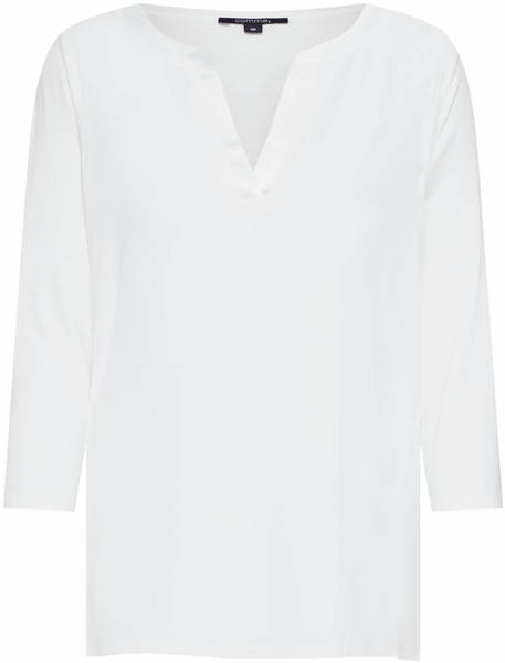 Comma Top with 3/4-length sleeves white