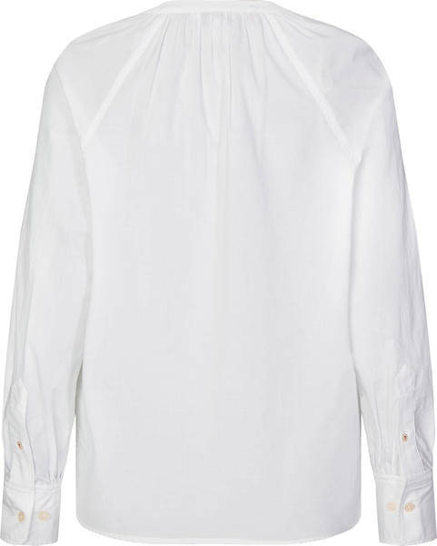 Tommy Hilfiger V-Neck Relaxed Fit Blouse (WW0WW27389) white