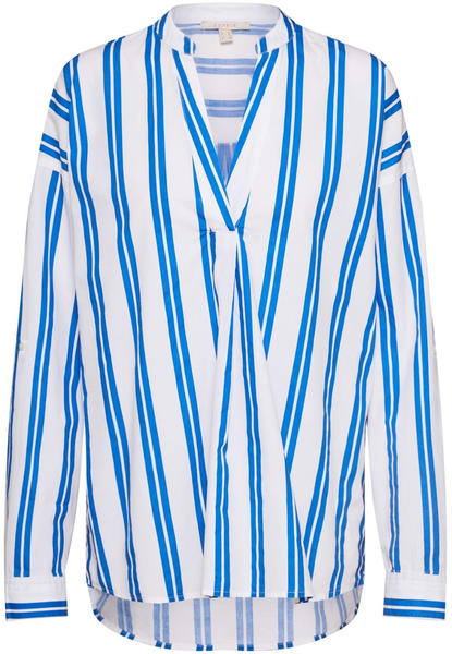 Esprit Henley Blouse With Stripes (010EE1F310) bright blue
