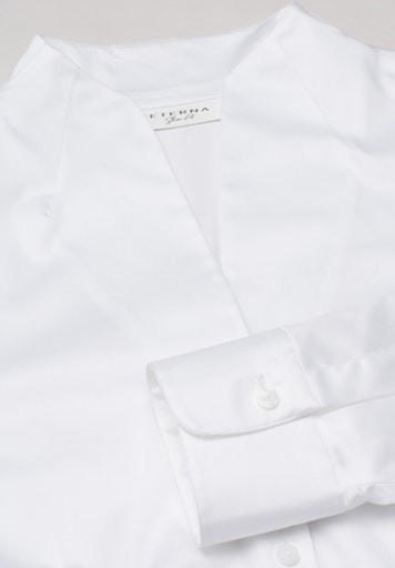 Eterna Langarm Bluse Modern Classic Slim Fit weiß (5585-00-dy54)