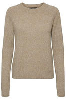 Vero Moda Rundhalspullover "VMDOFFY" in melierter Optik