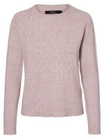 Vero Moda Rundhalspullover "VMDOFFY" in melierter Optik