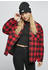 Urban Classics Ladies Flanell Padded Overshirt (TB4007-02374-0037) black/red