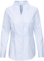 seidensticker Klassische Bluse 1/1 Kragen Uni blau XL (42)