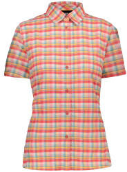 CMP Short-Sleeved Check Patterned Shirt (30T7766) gloss white