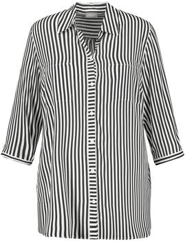 Samoon Long blouse (14_960100-29173) black striped