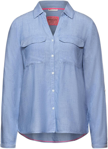 Street One Chambray Blouse (A342838) original blue