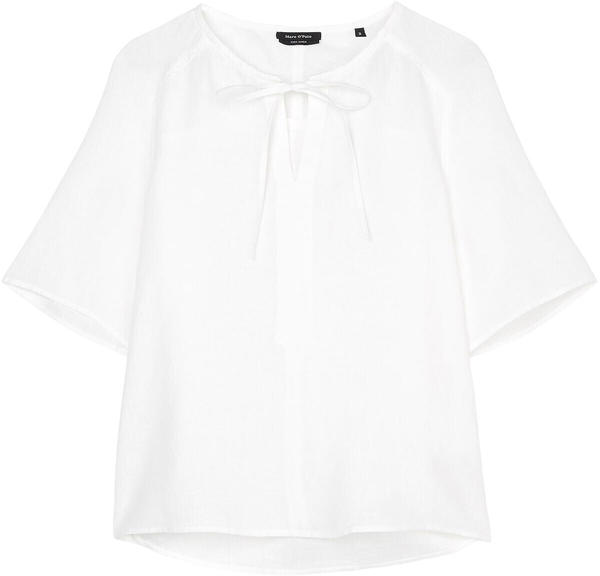 Marc O'Polo Tunic blouse Made from pure linen (M03130541039) white