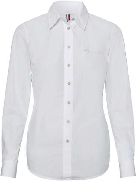 Tommy Hilfiger Cotton Poplin Signature Embroidery Shirt optic white