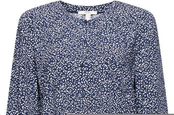 Esprit Print blouse with LENZING ECOVERO (990EE1F326) navy