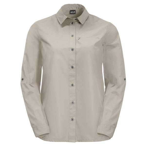 Jack Wolfskin Lakeside Roll-Up Shirt W (1403093) dusty grey
