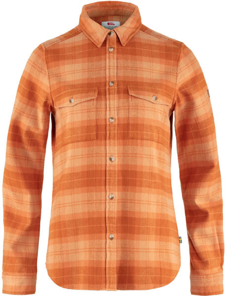 Fjällräven Övik Heavy Flannel Shirt W peach sand/desert brown