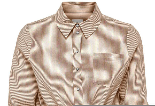 Only Onllecey Ls Knot Shirt Noos (15195910) toasted coconut