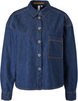 S.Oliver Jeansbluse mit Brusttasche (2117744.59Y8) blau