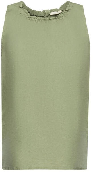 Esprit Ärmellos Bluse aus einem Leinenmix (993CC1F302) light khaki