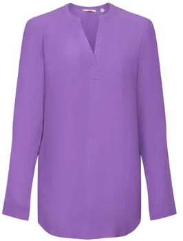 Esprit Crêpe-Bluse mit Schlitz am Ausschnitt (023EE1F316) purple