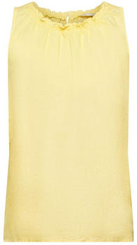 Esprit Ärmellos Bluse aus einem Leinenmix (993CC1F302) light yellow