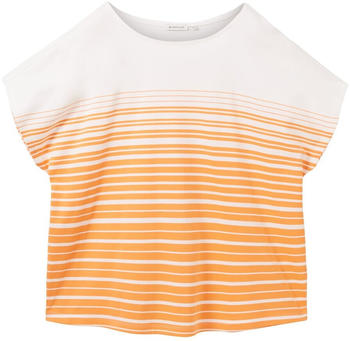 Tom Tailor Plus Gestreiftes T-Shirt (1035934) orange