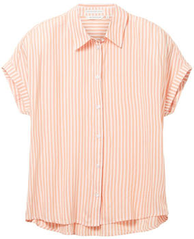 Tom Tailor Gestreifte Bluse (1035881) orange white stripe woven