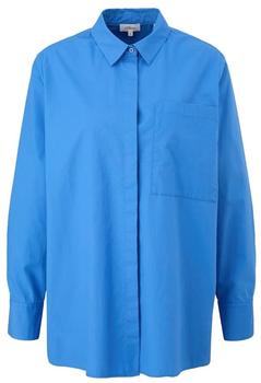 S.Oliver Baumwollbluse in Popeline-Qualität (2124900) royal blau