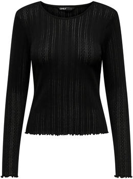 Only ONLCARLOTTA L/S TOP NOOS JRS (15291987-4210751) black