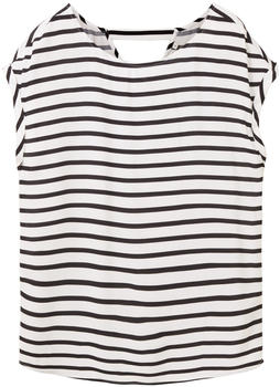 Tom Tailor Denim Bluse mit Cut-Out (1032336-32615) white black stripe
