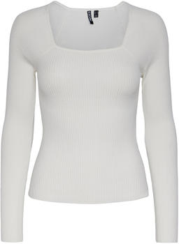 Pieces PCKALU LS SQUARE NECK RIB TOP KAC PWP (17144890-4408277) cloud dancer