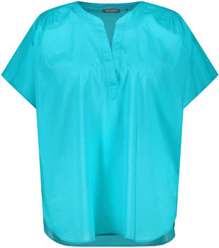 Samoon Blusenshirt aus leichter Baumwolle (260031-21053-8580) cyan