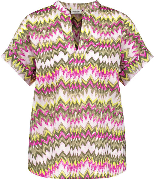 Gerry Weber Gemustertes Blusenshirt mit Tunika-Ausschnitt (160031-31429-5038) gruen/lila/pink druck