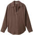 Tom Tailor Oversize Karrierte Bluse (1037885-32406) navy blush check woven