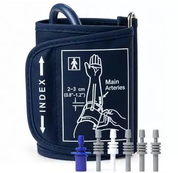 Pulox Blutdruckmanschette 15-24cm Einschlauch, 6 Adapter