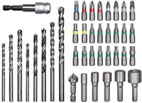 Original Einhell 39-tlg. Bit- Und Bohrer-set F&uuml;r Stein, Metall, Holz (8x Bohrer, 24x