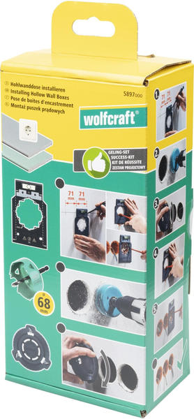 Wolfcraft Geling-Set „Hohlwanddosen installieren“ (5897000)