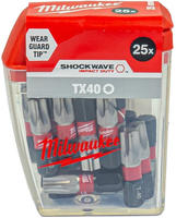 TTI Milwaukee 4932430889, TTI Milwaukee Milwaukee Schrauberbit SHOCKWAVE (25er Pack)