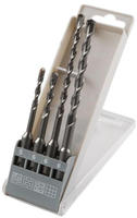 Wolfcraft 8456000, Wolfcraft 8456000 Hartmetall Hammerbohrer-Set 4teilig 5 mm, 6 mm,