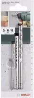 Bosch Accessories 2609255416 Hartmetall Beton-spiralbohrer-set 3teilig 5 Mm, 6...