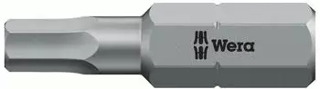 Wera 840/1 Z Sechskant-Bits, SW (metrisch) 2,5 mm, L&auml;nge 25 mm