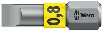 Wera 800/1 BTZ Schlitz-Bits, 5,5 x 0,8 mm, L&auml;nge 25 mm (10Stk.)