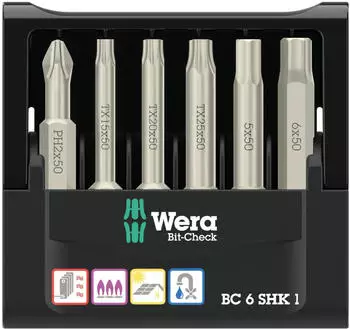 Wera Bit-Set Check 6 SHK 1 SB (6tlg.)