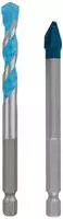 Bosch - Expert Hex-9 Hard Ceramic + Hex-9 Multi Construction Bohrer, 8 Mm, 2-tlg.
