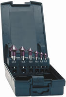Kegelsenker-set Advanced Tialn Form C Cbn Geschliffen 90grad 6,3-20,5mm Exact
