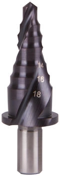 RUKO Leitplankenstufenbohrer HSS-TiAlN, spiralgenutet mit Kreuzanschliff RUKO Leitplankenstufenbohrer HSS-TiAlN, spiralgenutet mit Kreuzanschliff