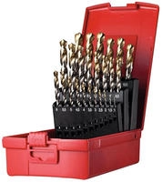Dormer Spiralbohrer-Set HSS TiN A002 1,0-13,0mm 25 teilig in Kunststoff-Box