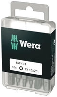 Wera 05072406001, Wera 867/1 DIY TORX Bits, TX 10 x 25 mm, 10-teilig 05072406001,